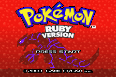 Startbild Pokémon Rubin