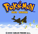 Startbild Pok&eacute;mon Gold