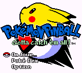 Startbild Pokémon Pinball
