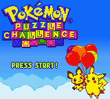 Startbild Pokémon Puzzle Challenge